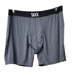 SAXX Ballpark Pouch Ultra Super Soft Boxer Briefs, Charcoal, Sz. XL